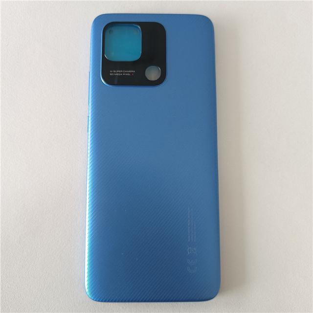 Оригинальная Новая Задняя Крышка Для Xiaomi Redmi 10A Крышка Аккумулятора Задняя Панель Корпуса с Рамкой Камеры Замена Линзы