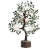 Showpiece Money Tree for Good Luck, Decoration Gift Item - 10-12 Inch (Green Aventurine Copper Wire)