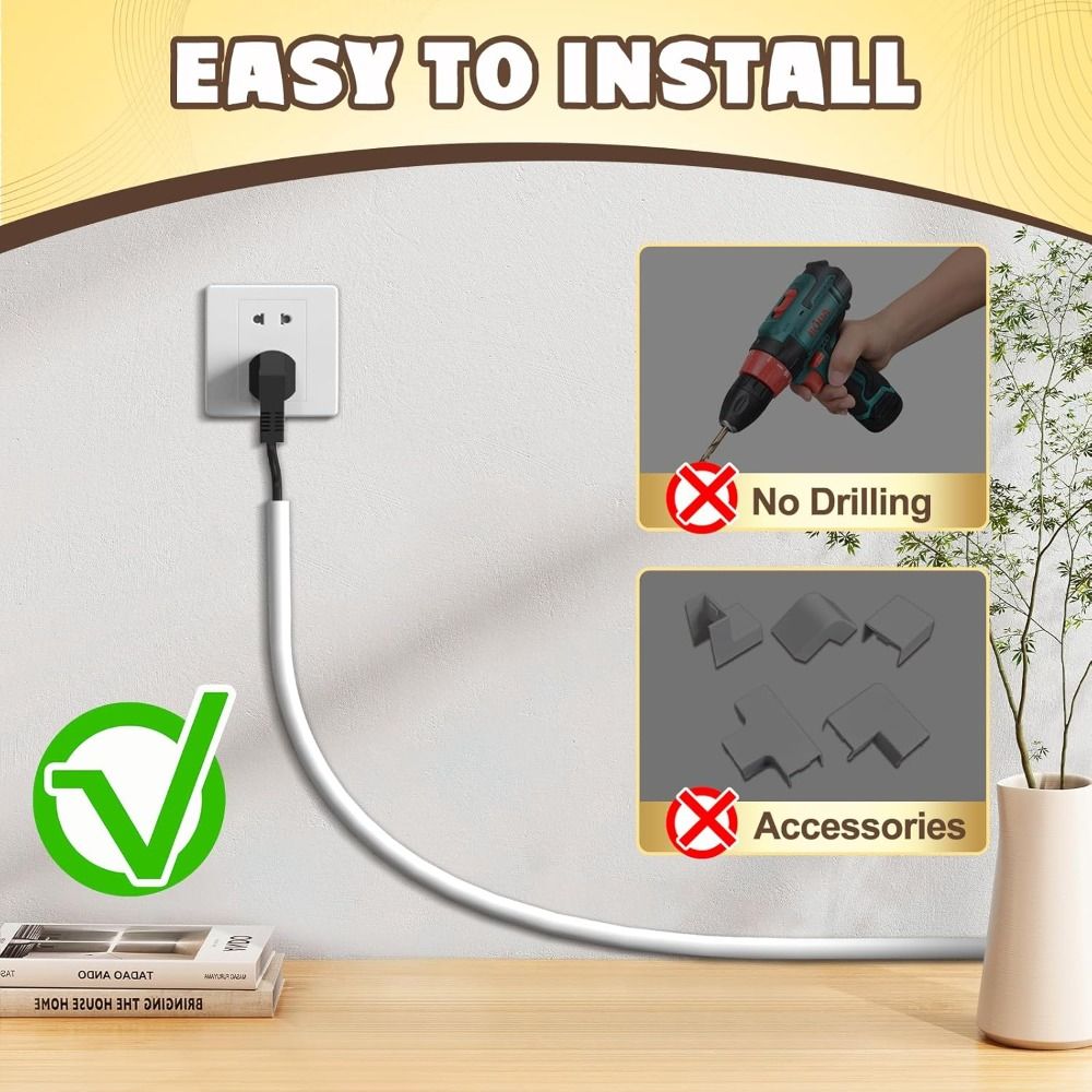 Настенный кабель-канал для прокладки проводов, профессиональный протектор для шнуров, для дома и офиса