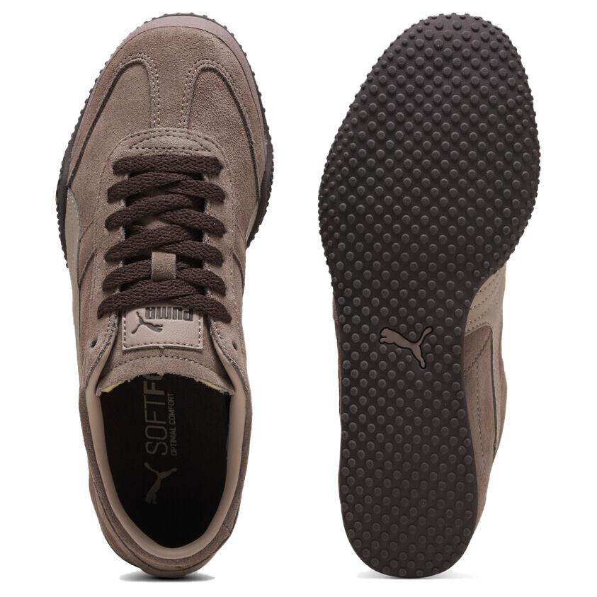 Puma Bella Ut Классические Удобные Мягкие Прочные Низкие Повседневные Кроссовки Женские Коричневые 404620-05