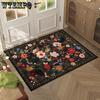Цветочные коврики для пола Ванная и туалет Впитывающие и грязеотталкивающие коврики для пола Легкие в уходе Дверные коврики