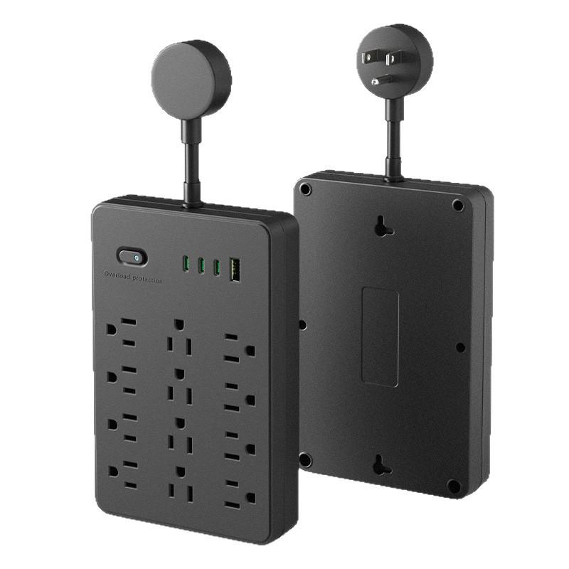 Сетевой фильтр американского стандарта с USB и выключателем перегрузки, многофункциональная домашняя розетка