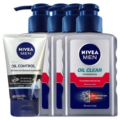 Nivea Men Очищающее средство для лица для жирной кожи, набор