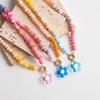 Charms Jewelry Flower Necklace Colorful Beads Pendant Necklace Creative Floral Chain Choker  Summer