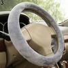 Modish Universal Car Accessory Charm Warm Long Soft Plush Car Steering Wheel Cover