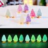 10pcs/Set Micro Landscape Xams Tree Miniatures Cute Noctilucent Christmas Ornaments  Tabletop