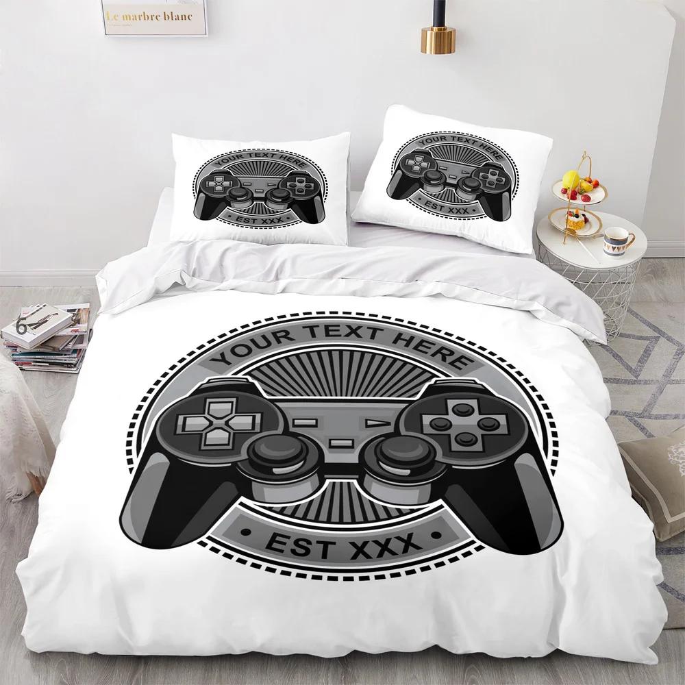 Игровой Принт Комплект Пододеяльника Геймпад Контроллер Видеоигры Постельное Белье для Детей Подростков Мальчиков Спальни Пододеяльник с Наволочкой