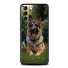 German Shepherd Dog Cartoon Soft Phone Case For Samsung Galaxy S25 Edge S24 Plus S23 FE S22 S21 S20 Ultra 5G S10 Protect Cover