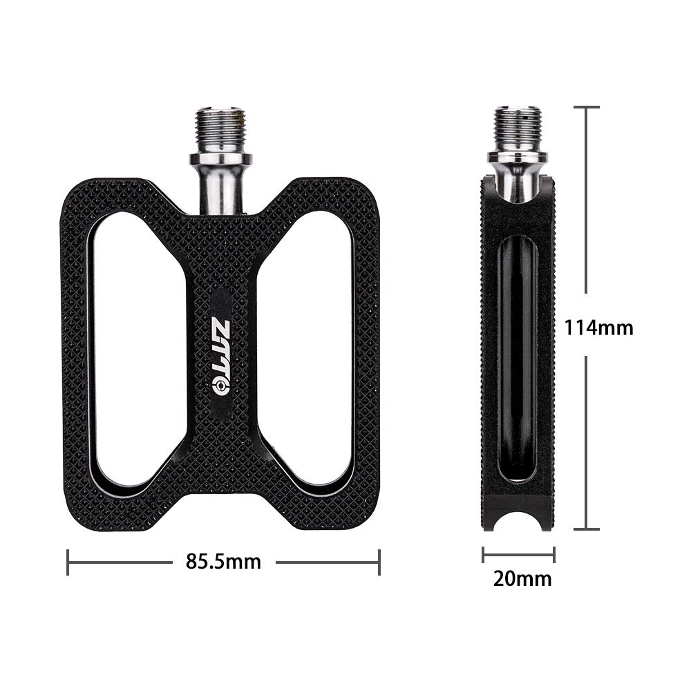 ZTTO Mountain Bikes Flat Platform Beach Pedals City Bicycle Aluminum Smooth Bearing MTB Pedal Antiskid Ultralight K624 Bike Part