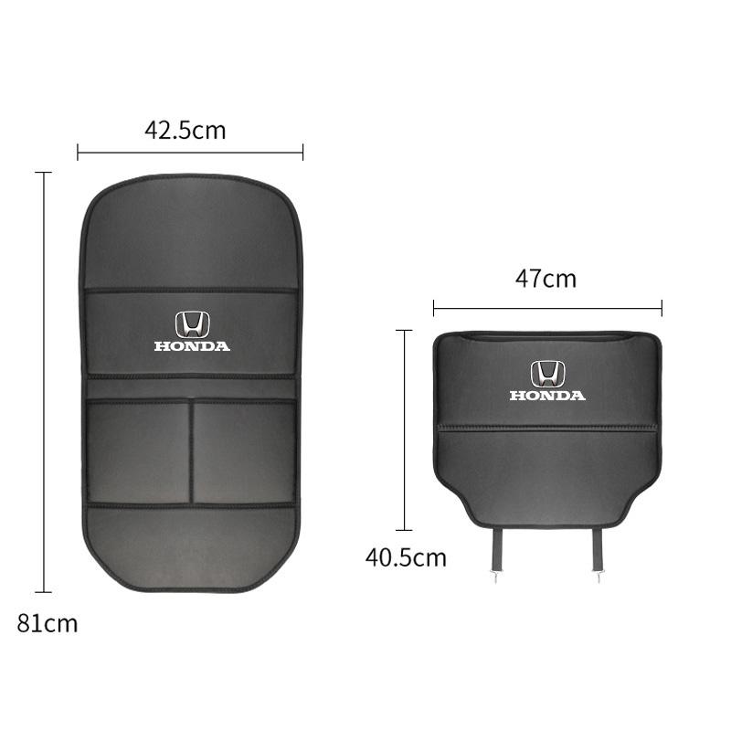 AAAKO1 Leather Car Seat Anti Kick Pad Protective Cover Auto Accessories For Honda Civic Fit Jazz Accord Pilot CRV Odyssey Passport City