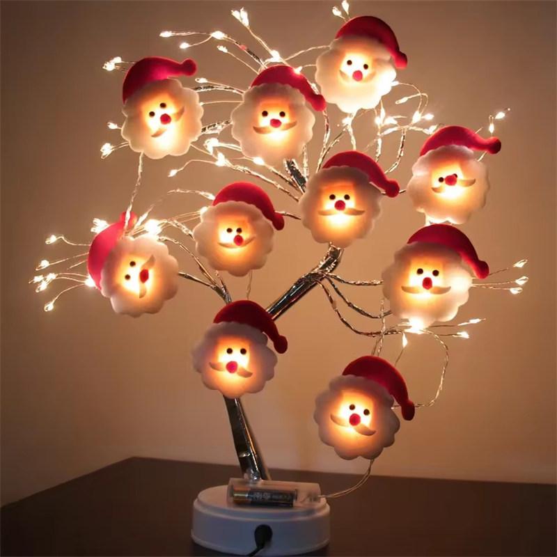 Snowman Christmas LED Garland String Light Merry Christmas Decorations For Home 2025 Cristmas Tree Ornament Xmas Navidad Gifts