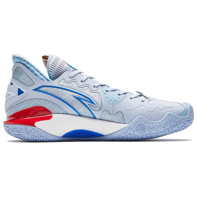 Anta Баскетбольные кроссовки Shock Wave 5 Мужские Низкие Сине-фиолетовые 112541106R-1