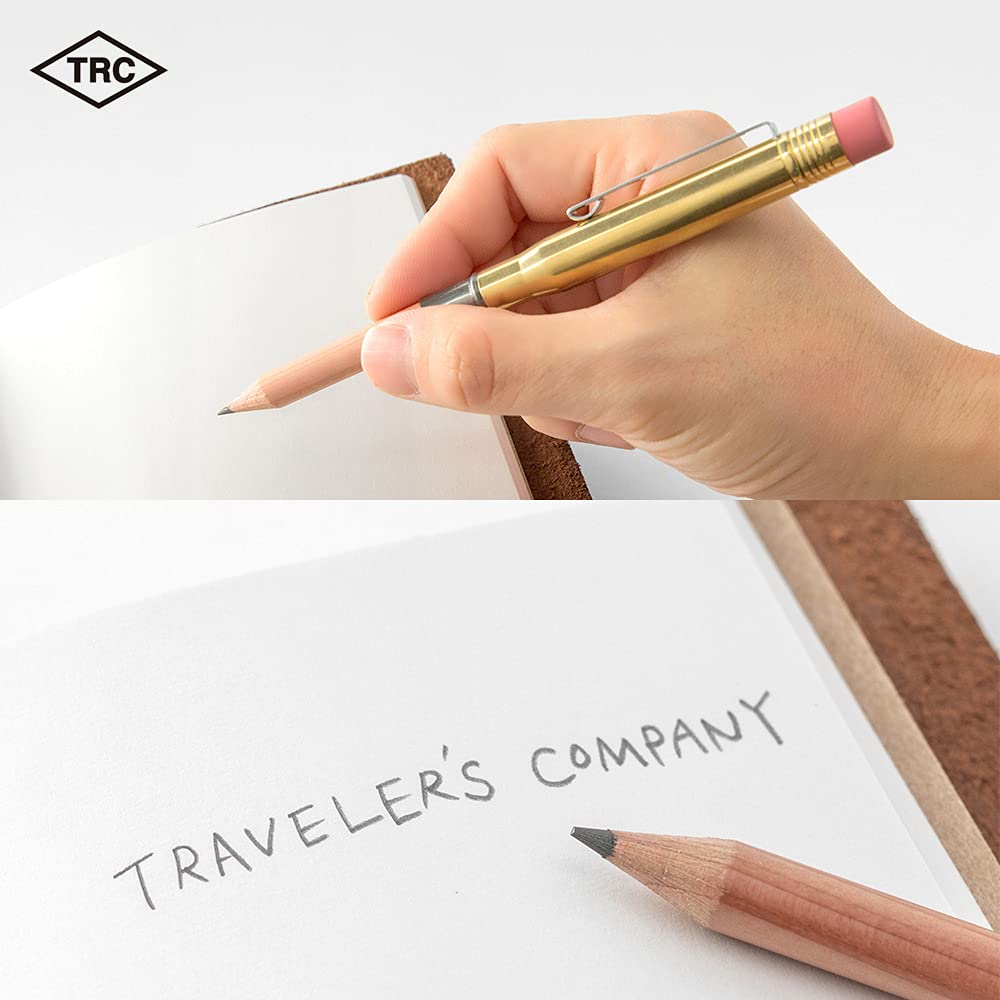 DESIGNPHIL MIDORI Travelers Company TRC Brass Pencil, Solid Brass, Limited Edition, with Card, 38075006