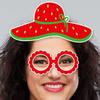 Strawberry Photo Booth Props Red Dress Up Costume Mask  Birthday Wedding Decor