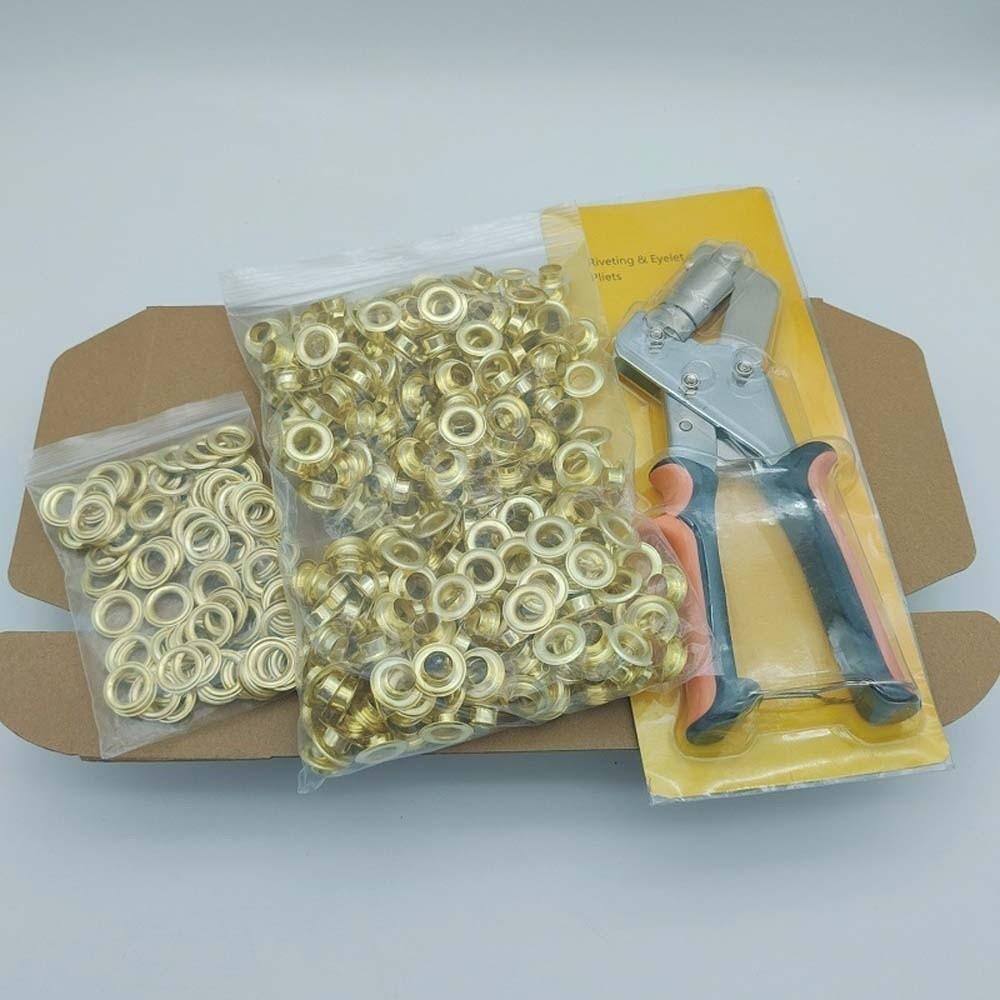 Портативные Легкие Щипцы для Люверсов с Люверсами Ручной Пресс Установщик Люверсов Ручные Ручные Щипцы для Пробивки Отверстий Кемпинг