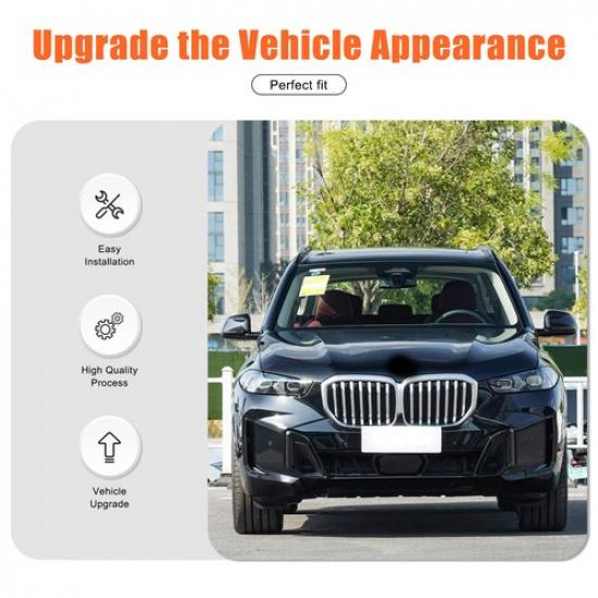 ABS Carbon Fiber Headlight Switch Button Panel Cover Trim For BMW X5 X6 -25