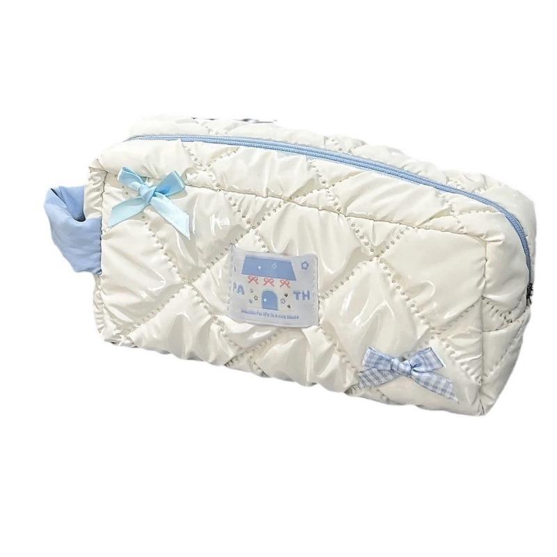 Ins Новый модный детский пенал для девочек, сумка для хранения канцелярских принадлежностей Sweet House Bow, большая вместимость, переносная сумка для ручек, школьные принадлежности