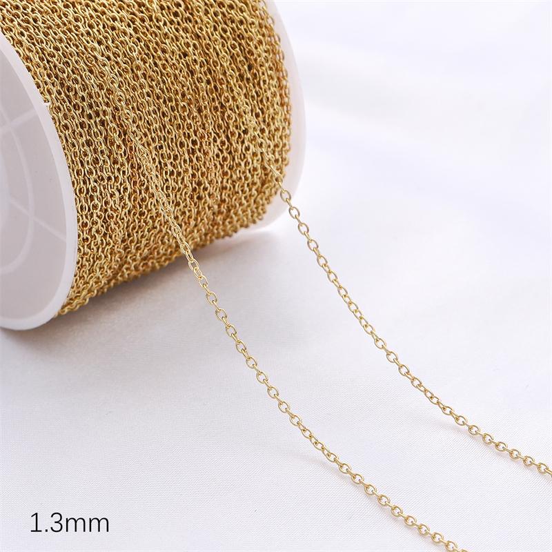 1 метр медной цепи хвост цепи для DIY ожерелья браслета серег ювелирных изделий ремесленных аксессуаров