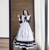 SVNVIOZ Maid Cute Gothic Lolita Authentic Long Sleeve Cosplay Popular for and Includes Bow and Set Outfit, Costume, Dress, Halloween, Parties, Events,