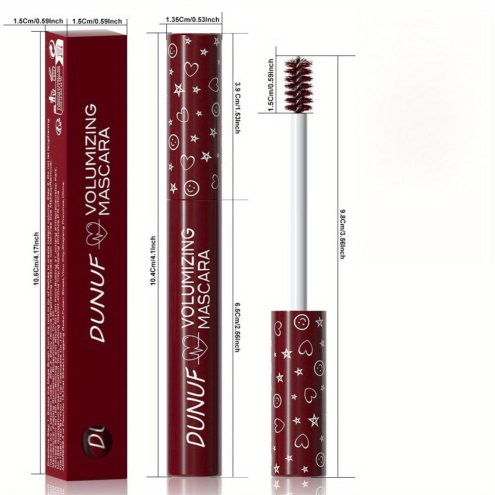 Green Mascara Volumizing Lengthening and Curling Waterproof Mascara for All Skin Types Smudge-Proof Fine Brush for Easy Application