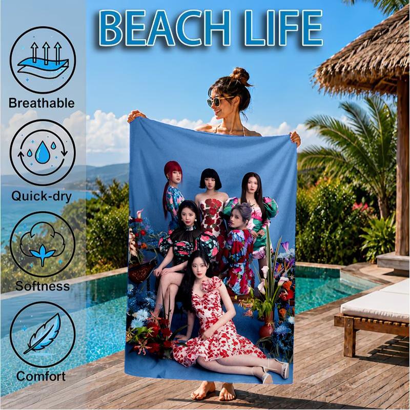 Kpop idle Colorful Dreams Beach Towel, Microfiber Beach Towel, Perfect For Pool, Beach, Travel, Home Decor Beach Party Fan gifts