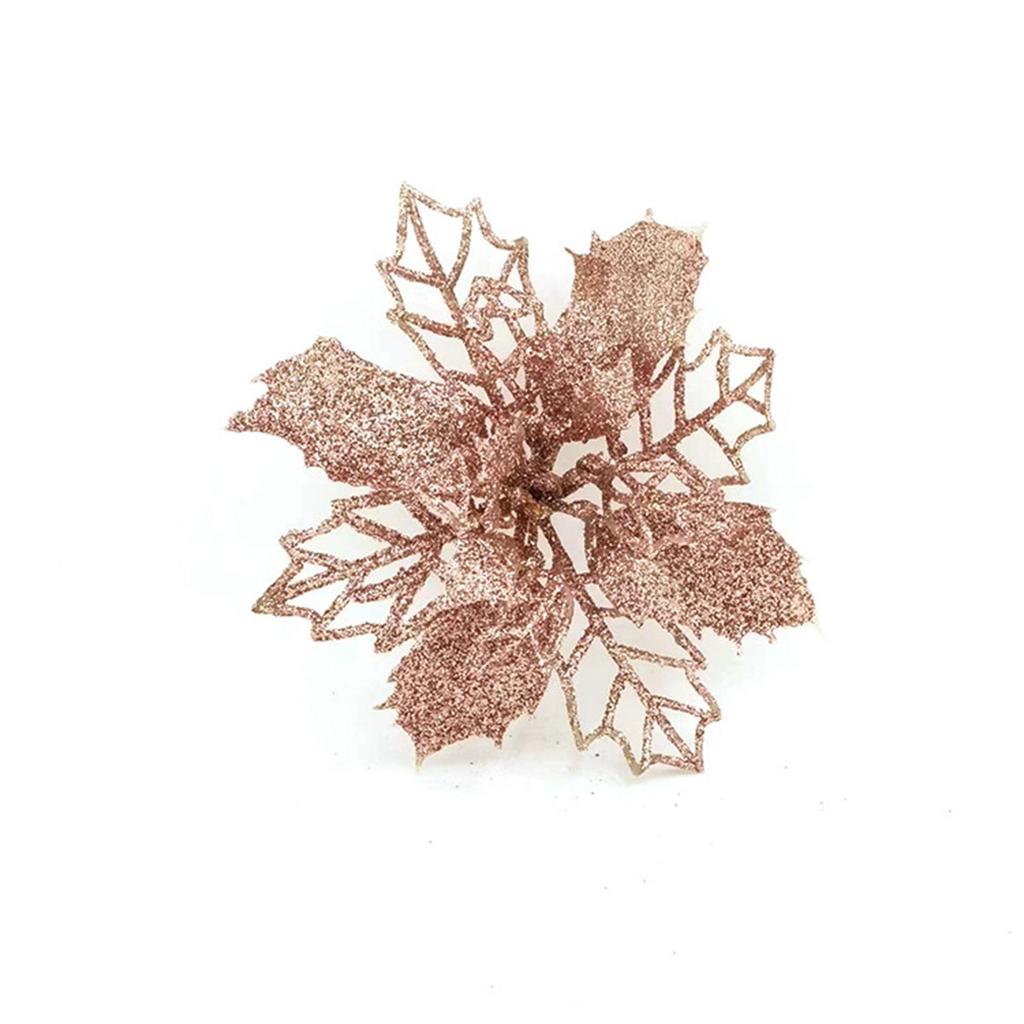 Christmas Tree Ornaments Christmas Simulation Flower Ornament 5Pcs