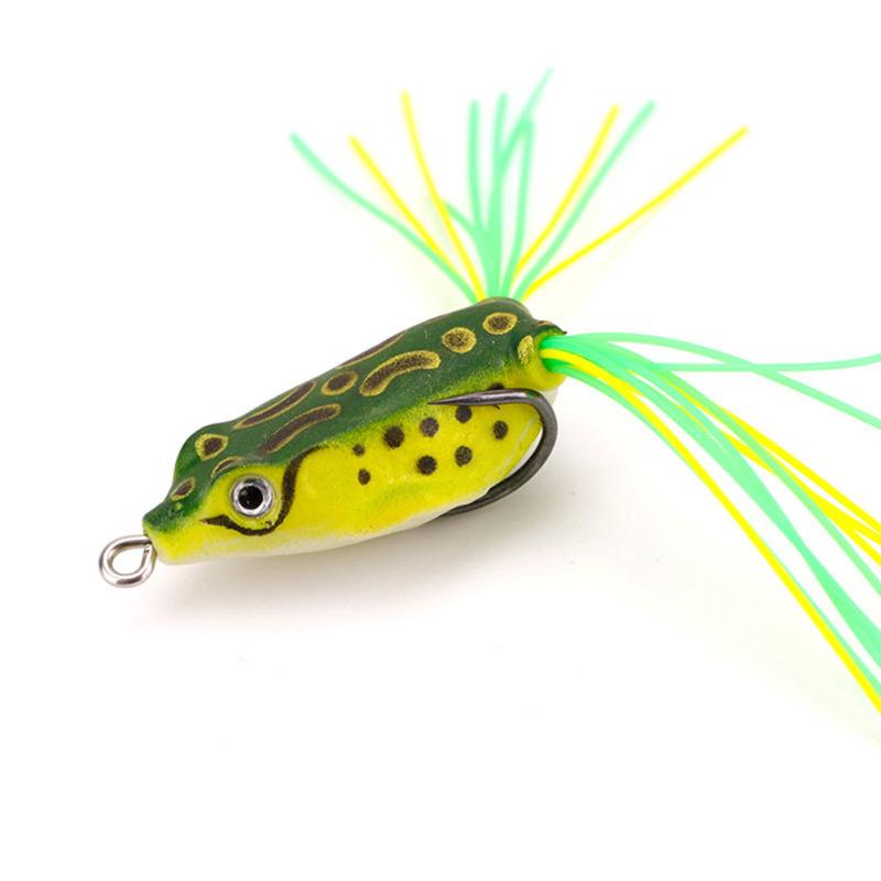 1 упаковка, мягкая рыболовная приманка в виде лягушки, бионические приманки Thunder Frog с двойным крючком, рыболовные принадлежности