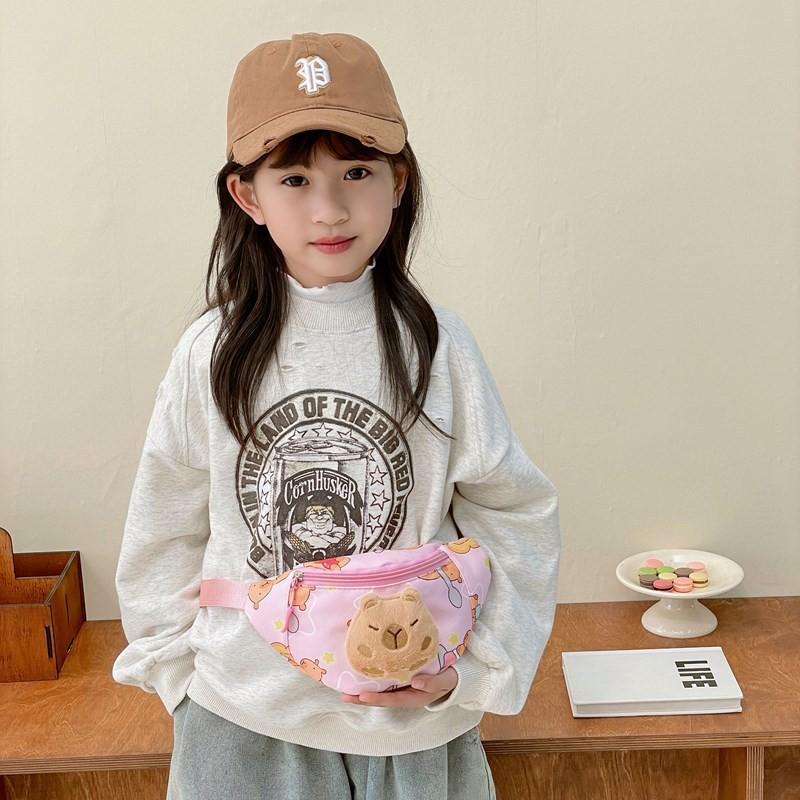 Мультяшная детская сумка кроссбоди, легкая поясная сумка для детского сада, для повседневного использования, нейлоновые школьные аксессуары