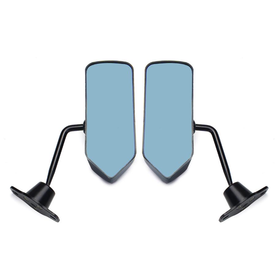 2 X Регулируемое боковое зеркало заднего вида в стиле F1, синее зеркало из углеродного волокна