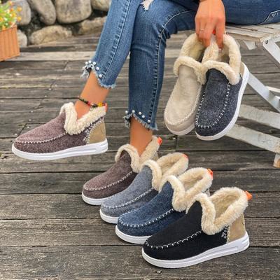 Зимние ботинки большого размера для женщин, новые осенне-зимние, бархатные, утолщенные, легкие, теплые, хлопковые туфли для женщин
