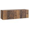 Wall Mounted TV Cabinet Reclaimed Wood Look 98 x 31 x 30 cm Engineered Wood