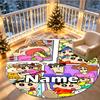 Custom Name Personalized Crayon Shin Print Round Rug, Versatile Home Decor Carpet, for Playroom, Apartment, Balcony, Entryway, Hallway Gift