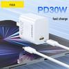 Складной кабель PISEN Type-C с быстрой зарядкой PD 30 Вт для устройств Apple и Android