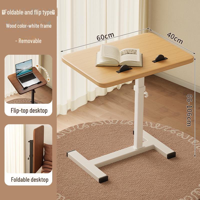 Foldable Mobile Desk: Bedside, Sofa, or Study Table for Living Room or Bedroom.