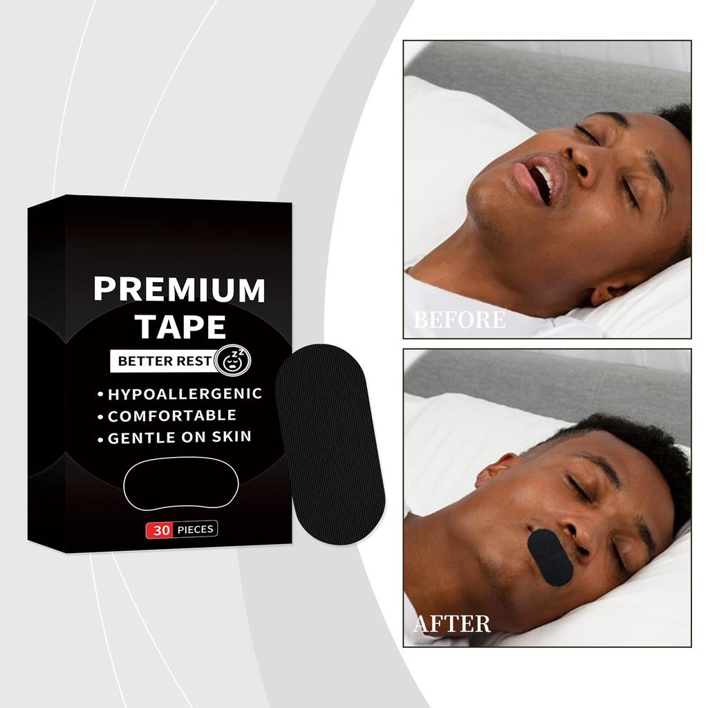 Пластырь от храпа для здорового сна, ночного сна, исправления открывания рта, герметизирующий пластырь от храпа 30 шт.