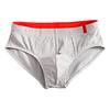 Мужские трусы со средней талией, эластичные мягкие дышащие антисептические U-образные выпуклые полосатые однотонные повседневные мужские трусы, нижнее белье