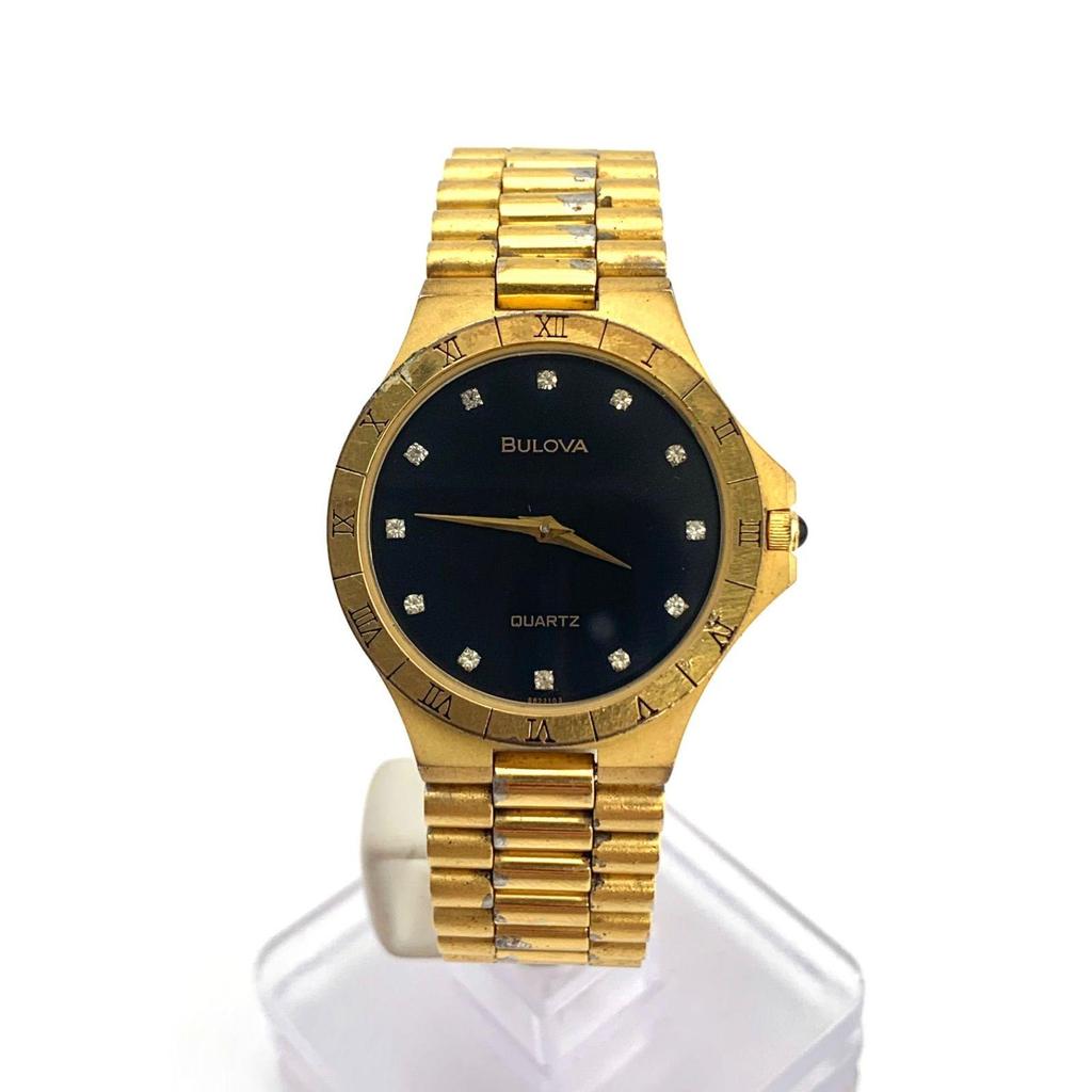 Б/у [Б/у] BULOVA 8822103 Кварцевые часы Золотой Цвет Бра