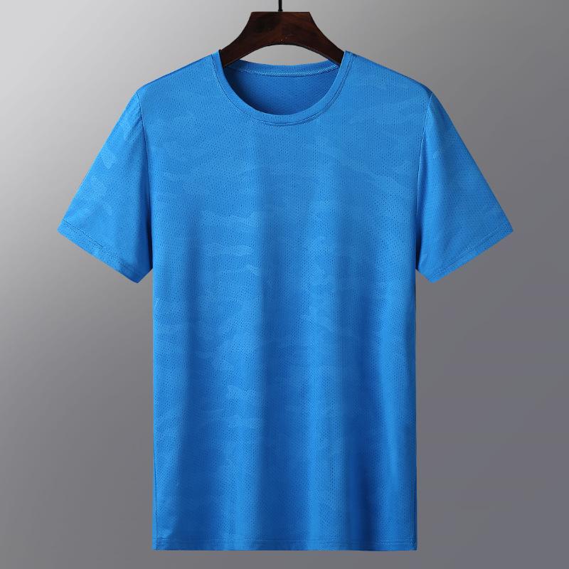 Быстросохнущая одежда, мужской свободный топ с короткими рукавами, женская однотонная футболка с короткими рукавами, большая спортивная футболка из ледяного шелка