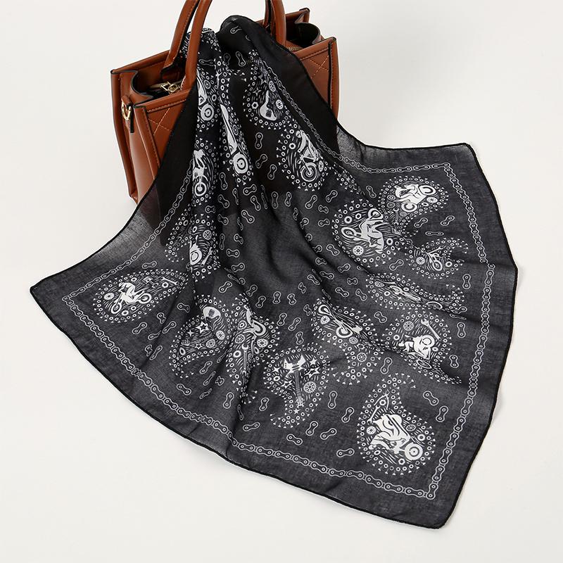 Fashion Paisley Print Cotton Hairbands Scarf Women  New Elagant Bandana Neck Kerchief Head Bands Foulard Female Scarfs