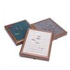 Frame-shaped Solid Wood Jewelry Holder, Spacious Tray for 50 Finger Rings, Earrings and Ornament Display Rack