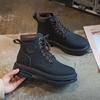 Мужские ботинки Мартин летние новые высокие ботинки в стиле милитари студенческие уличные трендовые модные на платформе мужская обувь поставка