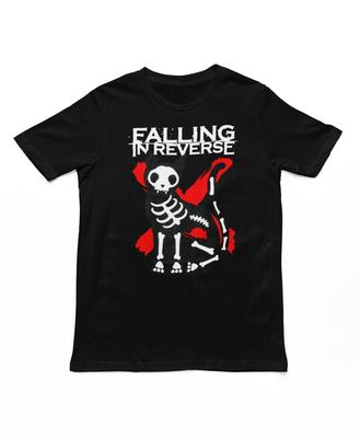 Футболка Falling in Reverse X-Ray Cat Мужская Рок-н-ролл Музыкальная группа Футболка Новая Черная