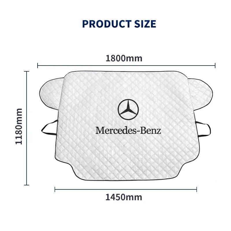 FEN1 Car Snow Ice Protector Visor Sun Shad Fornt Windshieldhade Thermal Insulatio For Mercedes Benz AMG A B C E Class GLC GLK GLA CLA