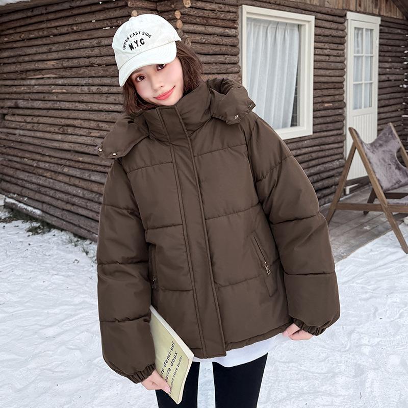 Simple Bread Clothes Down Cotton-padded Clothes Women's New Winter Coats Thickened Student Coats