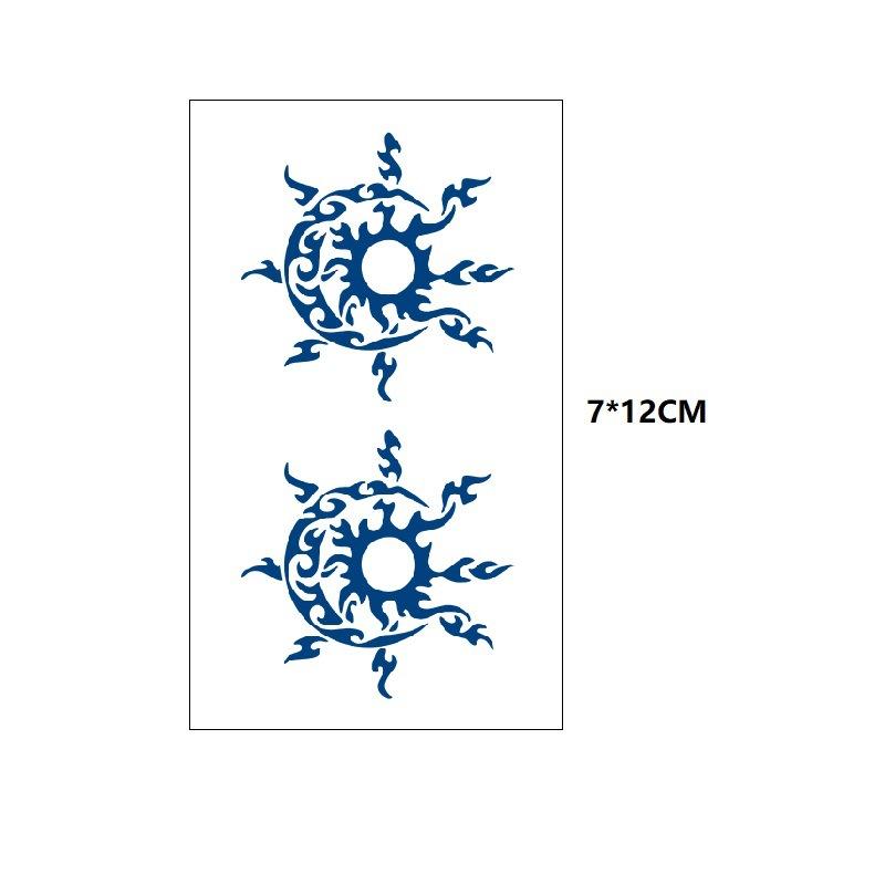 Маленький узор бабочка морская волна хвост рыбы другая сторона цветок маленький свежий сок травяной имитация грудь вода переводная татуировка наклейка