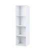 4 Shelf Bookcase Storage Bookshelf Wood Furniture Adjustable Book Shelving
