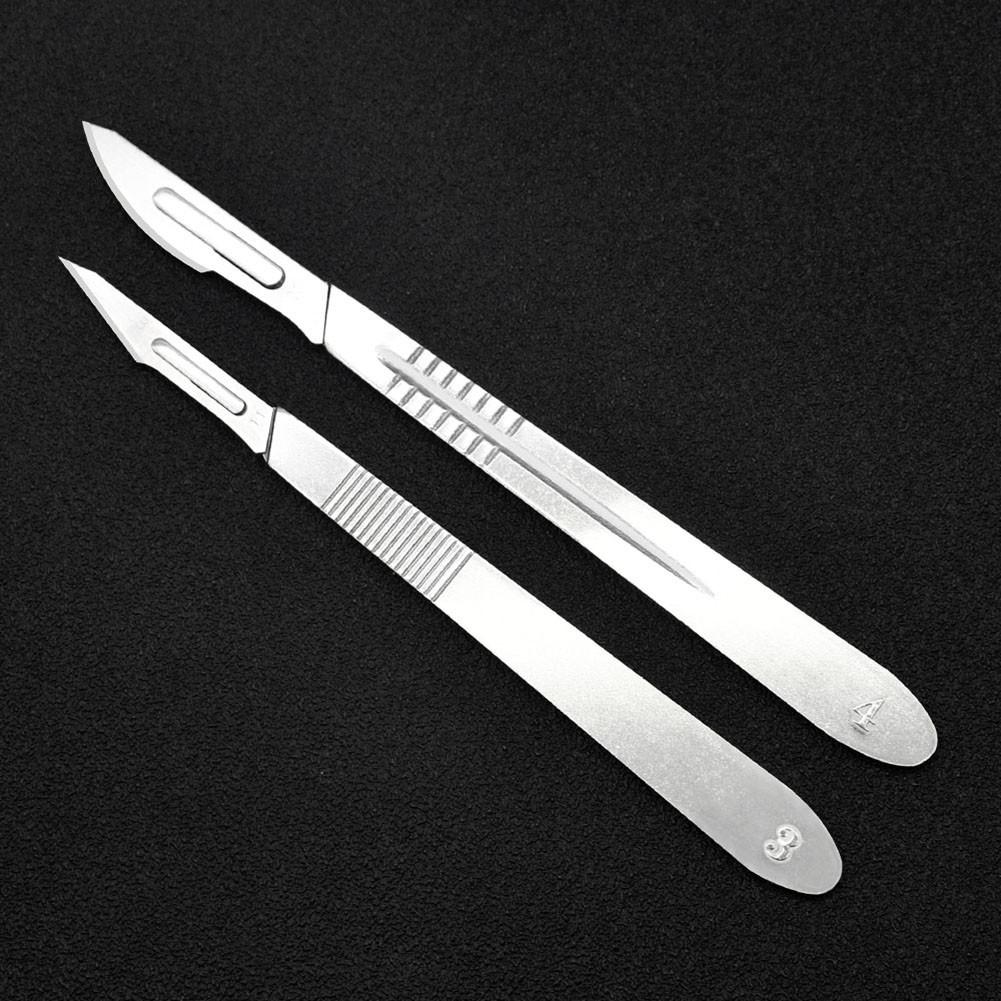 Нержавеющая сталь 1 ручка скальпеля 10 лезвий скальпеля стерильные