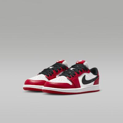 Детские кроссовки Nike Jordan 1 Retro Low OG Chicago (2025) (PS) Университетский красный/черный/белый
