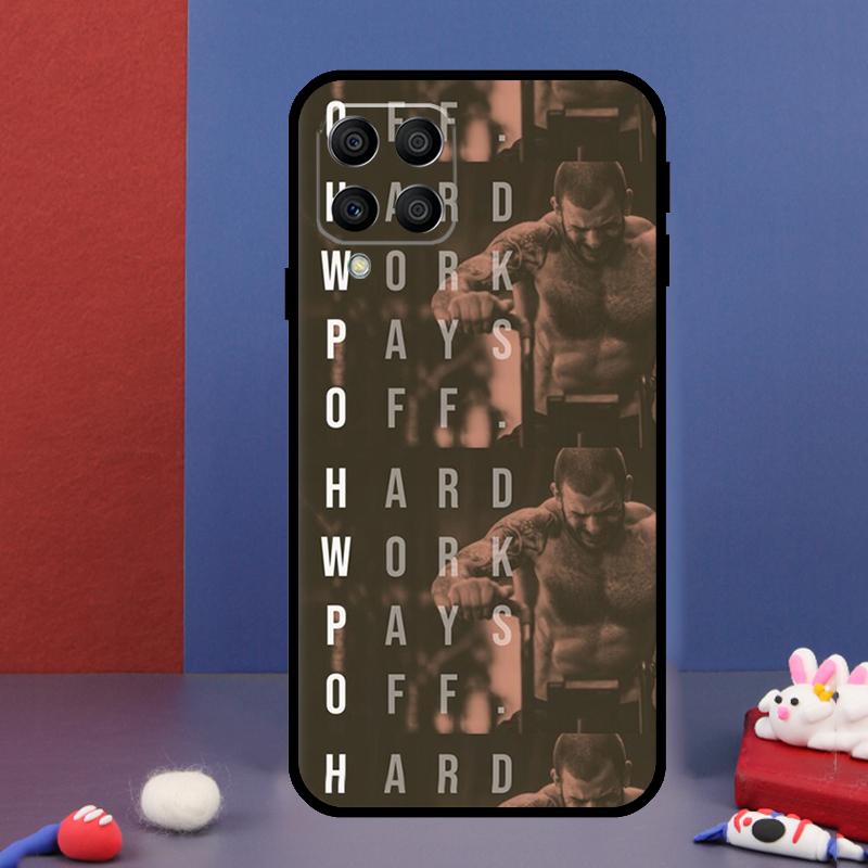 Workout Motivation Fitness Gym Quotes For Samsung Galaxy M15 M55 M33 M13 M23 M53 M31 M51 M14 M34 M54 M20 M30s M52 M32 Phone Case
