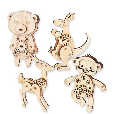Трехмерный пазл Woody Animal B set Korea 3d Puzzle
